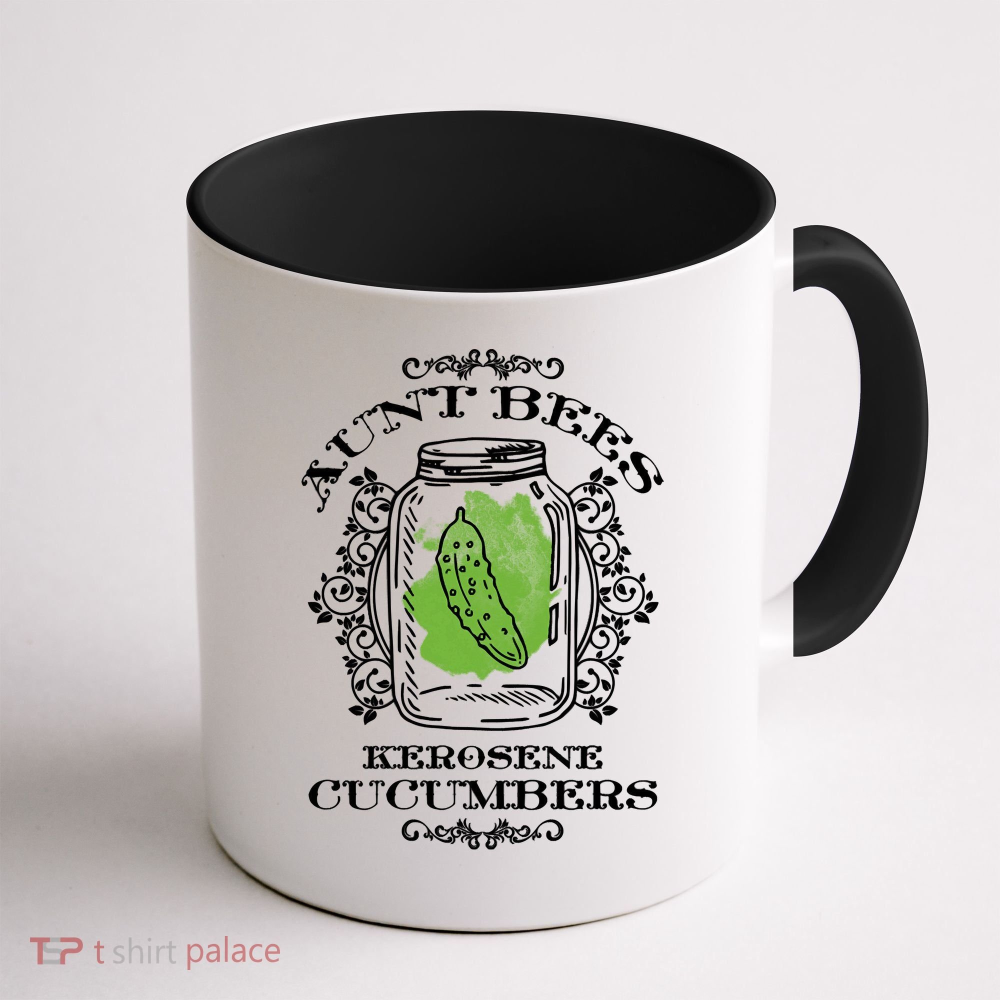 Aunt Bees Kerosene Cucumbers Coffee Mug