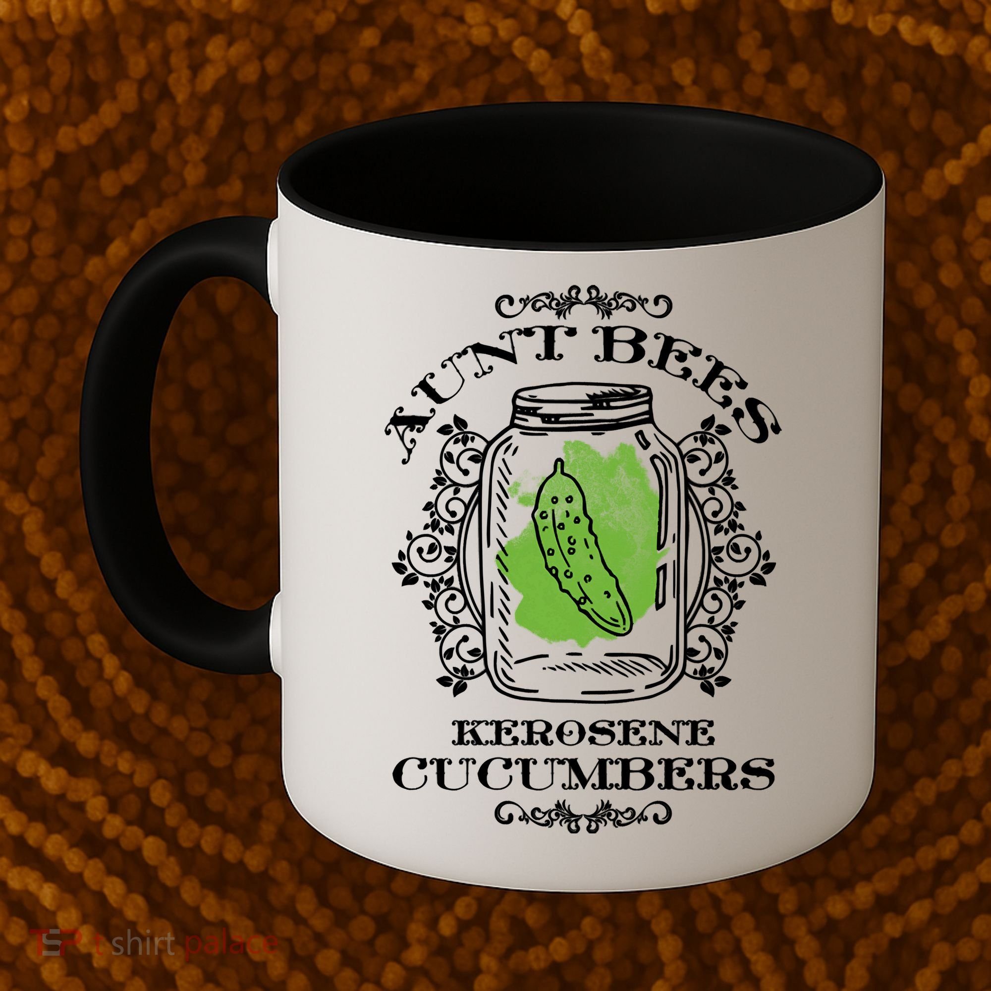 Aunt Bees Kerosene Cucumbers Coffee Mug