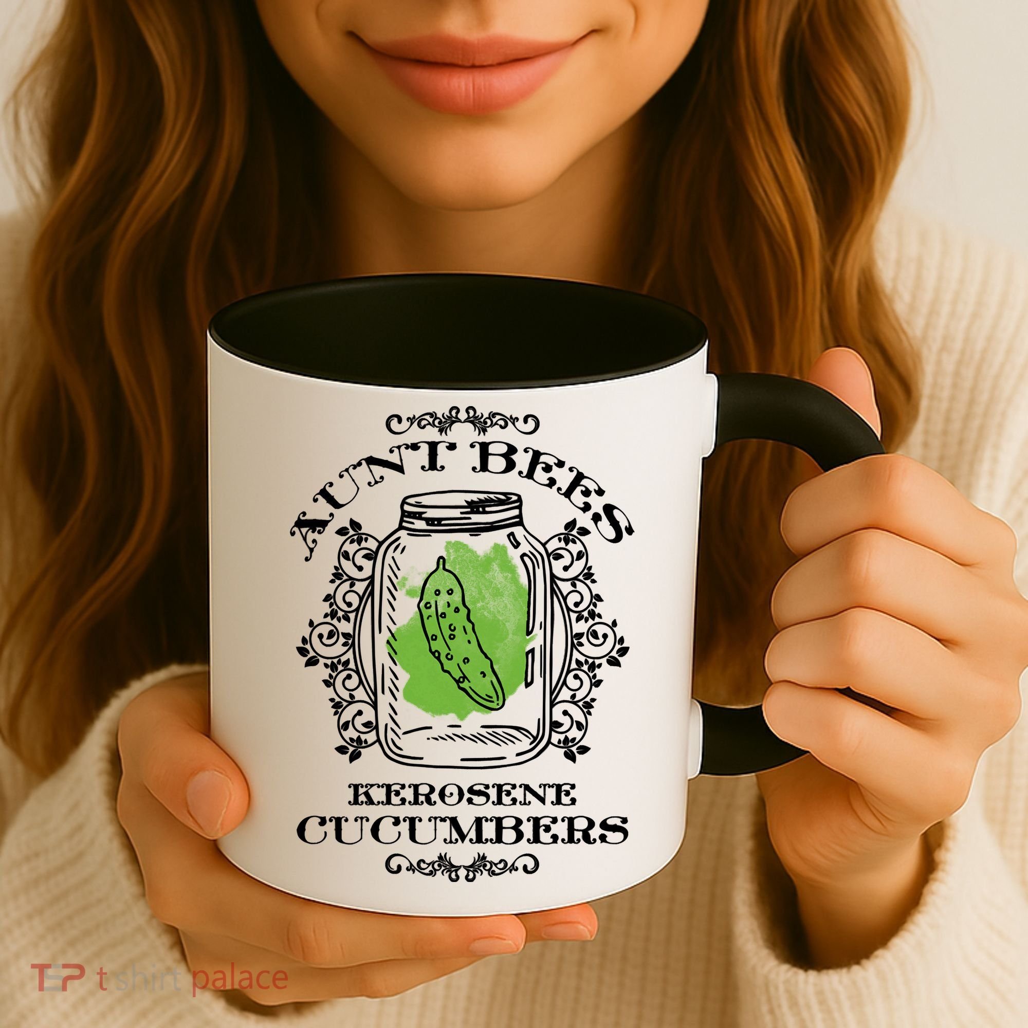 Aunt Bees Kerosene Cucumbers Coffee Mug
