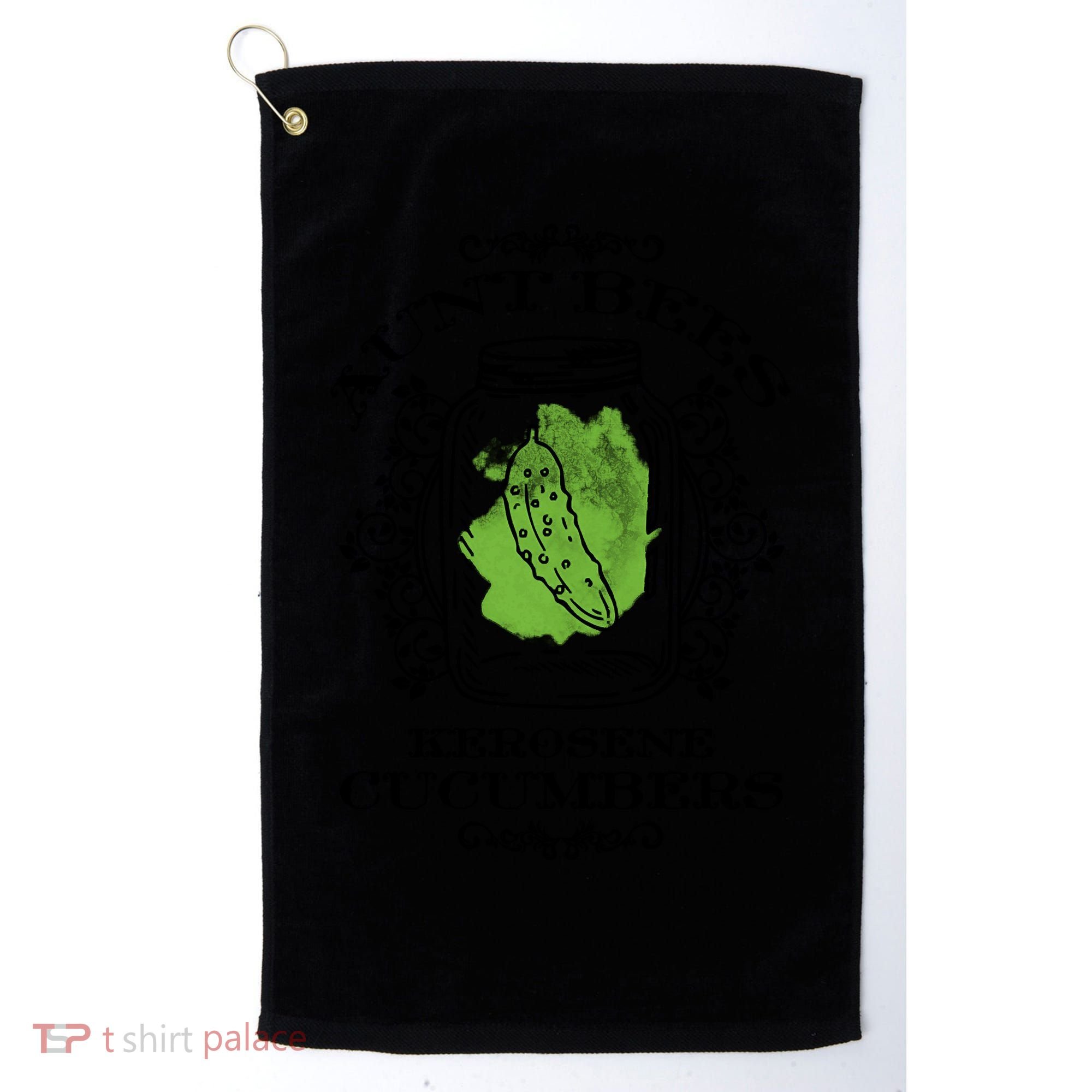 Aunt Bees Kerosene Cucumbers Golf Towel