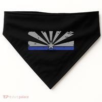 Az Blue Line American Retro Arizona State Flag Distressed USA-Made Doggie Bandana thumb 0
