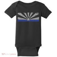 Az Blue Line American Retro Arizona State Flag Distressed Baby Bodysuit thumb 0
