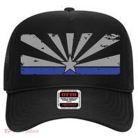 Az Blue Line American Retro Arizona State Flag Distressed Hat thumb 0