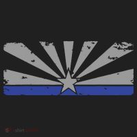 Az Blue Line American Retro Arizona State Flag Distressed Hat thumb 2