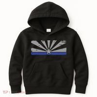 Az Blue Line American Retro Arizona State Flag Distressed Kids Hoodie thumb 0