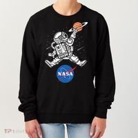 Astronaut Basketball League Slam Dunk NASA Women's Sweatshirt thumb 0