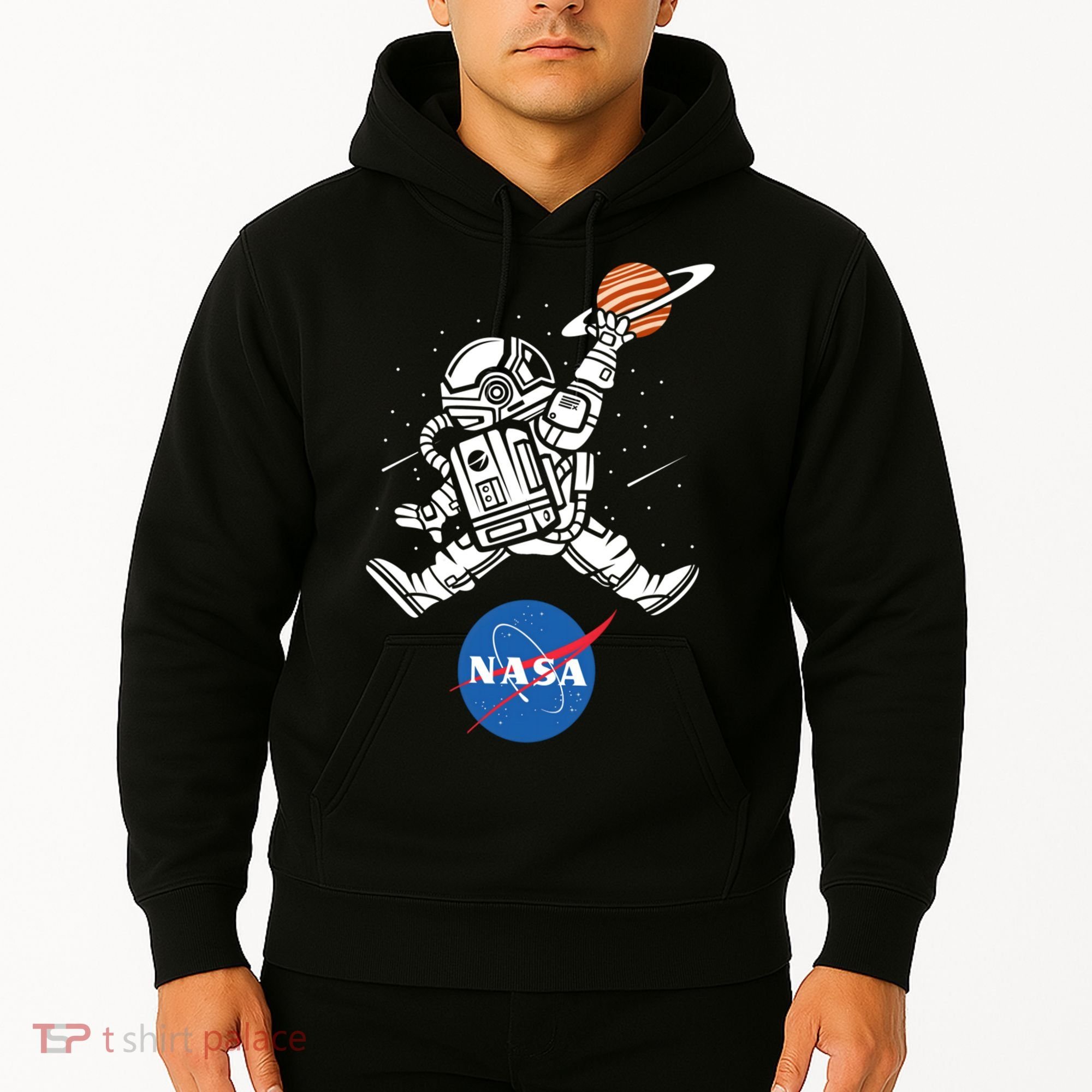 Astronaut Basketball League Slam Dunk NASA Hoodie