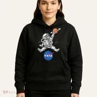 Astronaut Basketball League Slam Dunk NASA Hoodie thumb 5