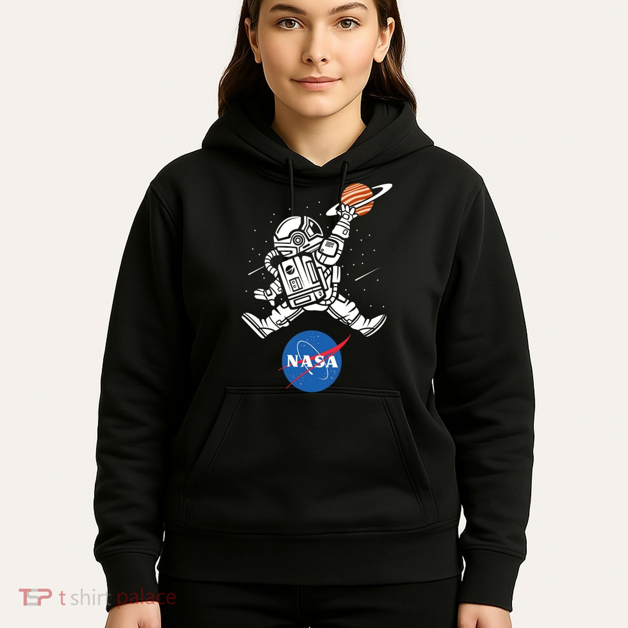 Astronaut Basketball League Slam Dunk NASA Hoodie