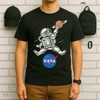 Astronaut Basketball League Slam Dunk NASA T-Shirt thumb 6