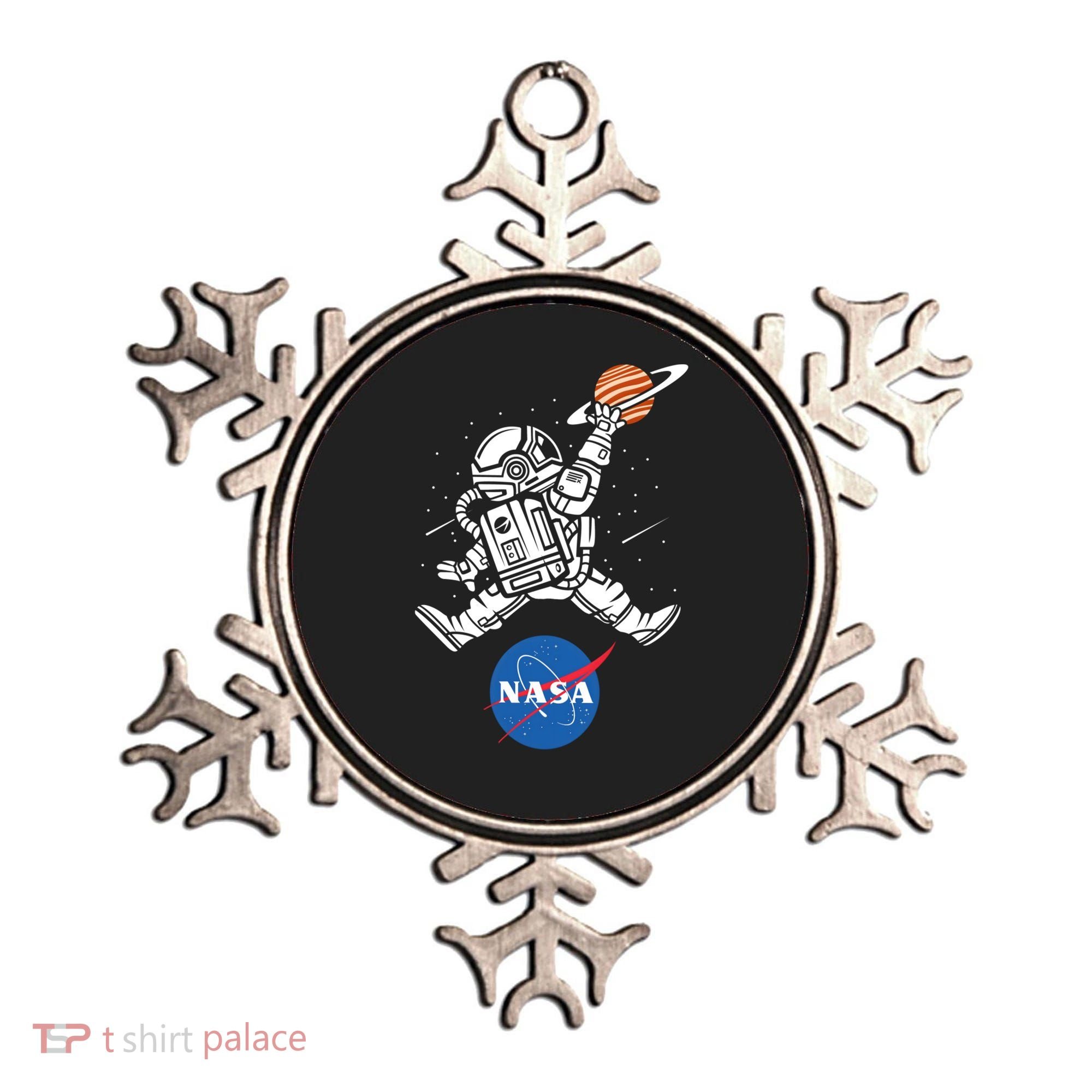 Astronaut Basketball League Slam Dunk NASA Ornament