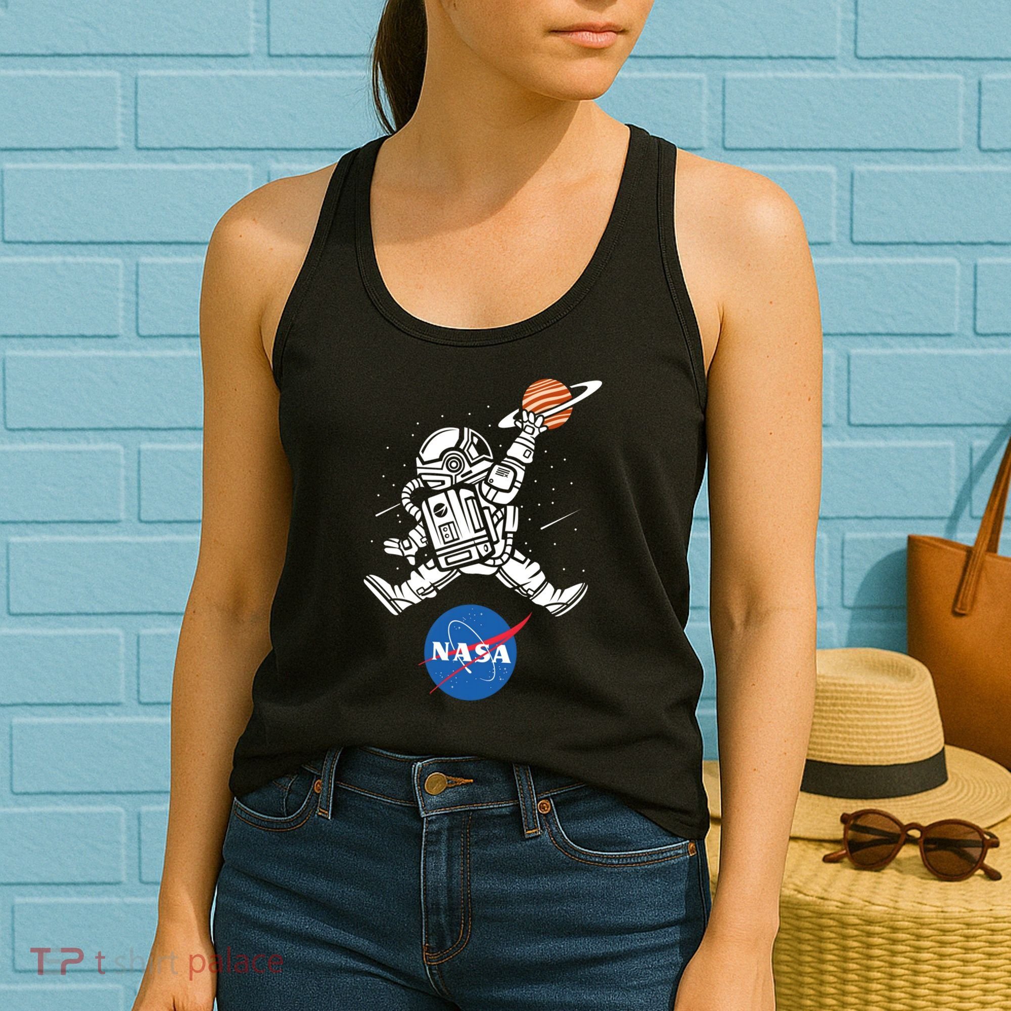 Astronaut Basketball League Slam Dunk NASA Women's Tank Top