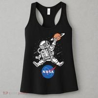Astronaut Basketball League Slam Dunk NASA Women's Tank Top thumb 3