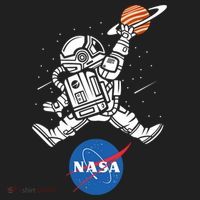 Astronaut Basketball League Slam Dunk NASA Hat thumb 2
