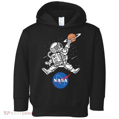 Astronaut Basketball League Slam Dunk NASA Toddler Hoodie