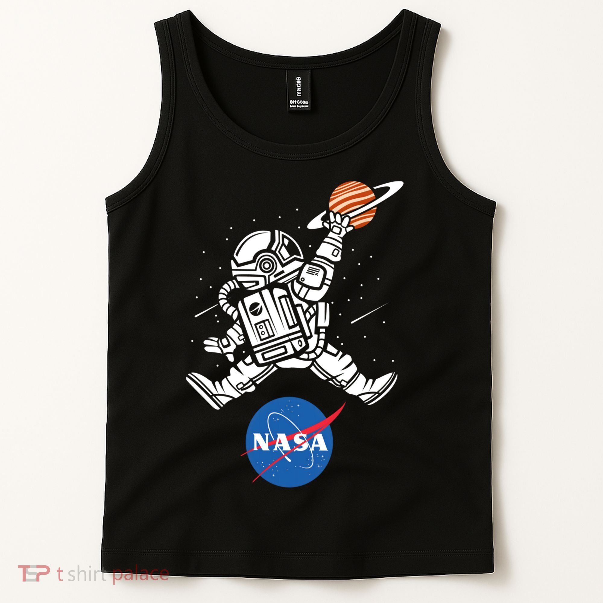 Astronaut Basketball League Slam Dunk NASA Tank Top