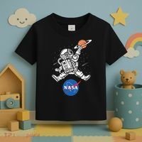Astronaut Basketball League Slam Dunk NASA Toddler T-Shirt thumb 3