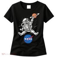 Astronaut Basketball League Slam Dunk NASA Women's T-Shirt thumb 0