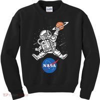 Astronaut Basketball League Slam Dunk NASA Kids Sweatshirt thumb 0