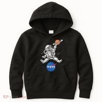 Astronaut Basketball League Slam Dunk NASA Kids Hoodie thumb 0