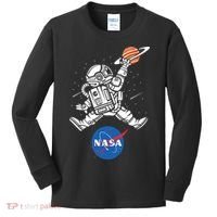 Astronaut Basketball League Slam Dunk NASA Kids Long Sleeve Shirt thumb 0