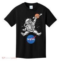Astronaut Basketball League Slam Dunk NASA Kids T-Shirt thumb 0