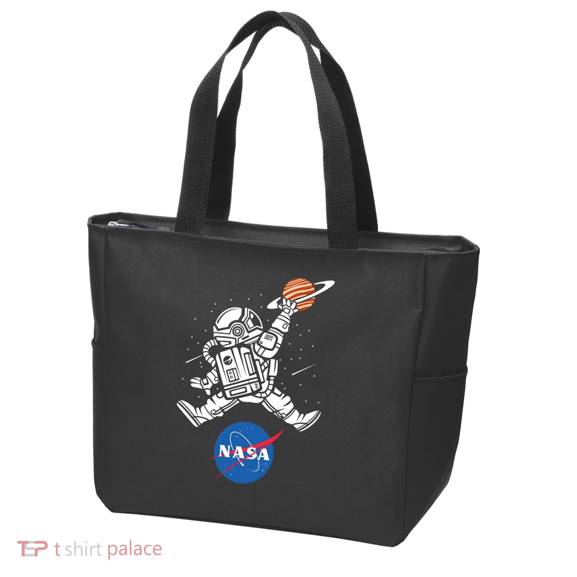 Astronaut Basketball League Slam Dunk NASA Tote Bag
