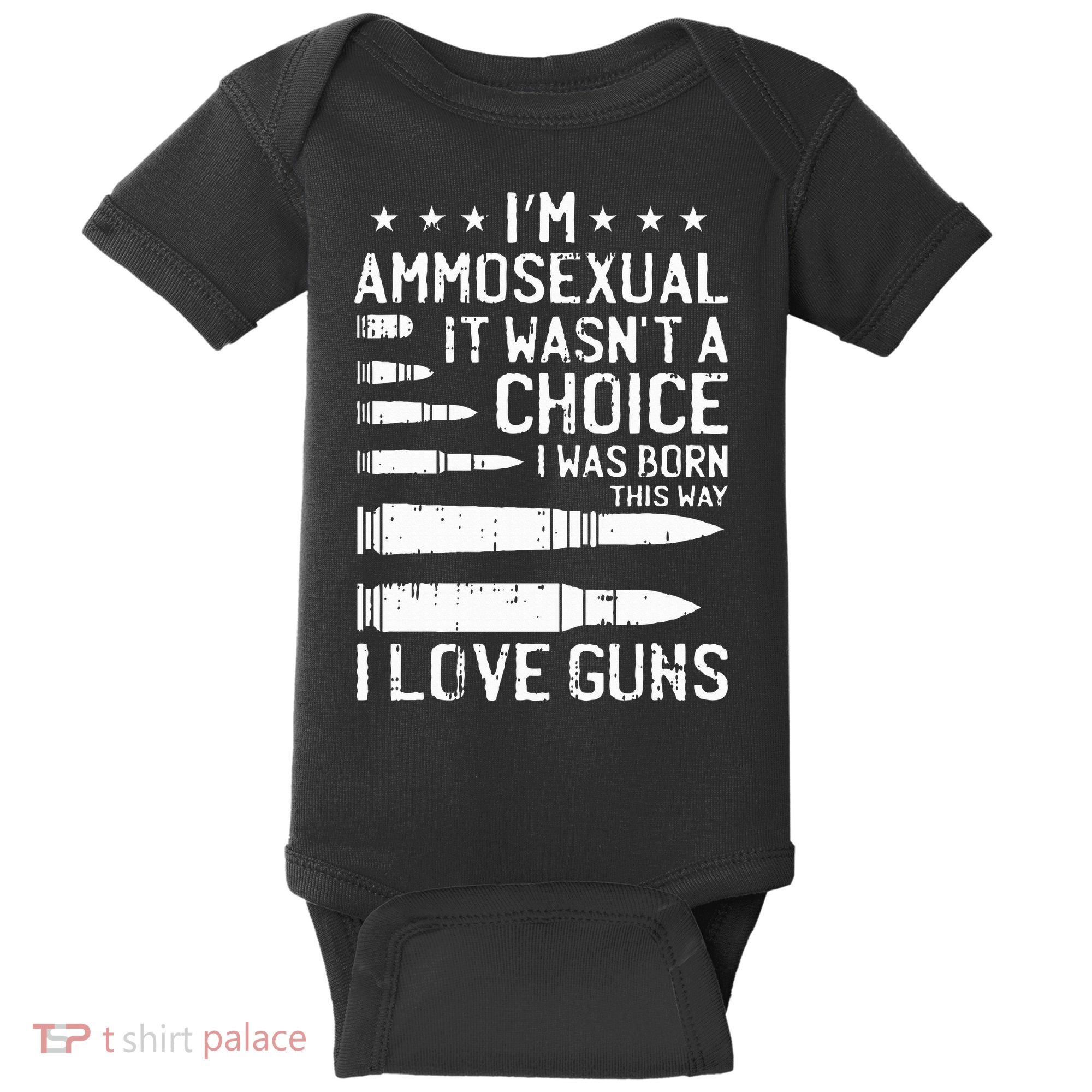 Ammosexual Bullets Love Pro Gun Lover Cool Enthusiast Gifts Baby Bodysuit