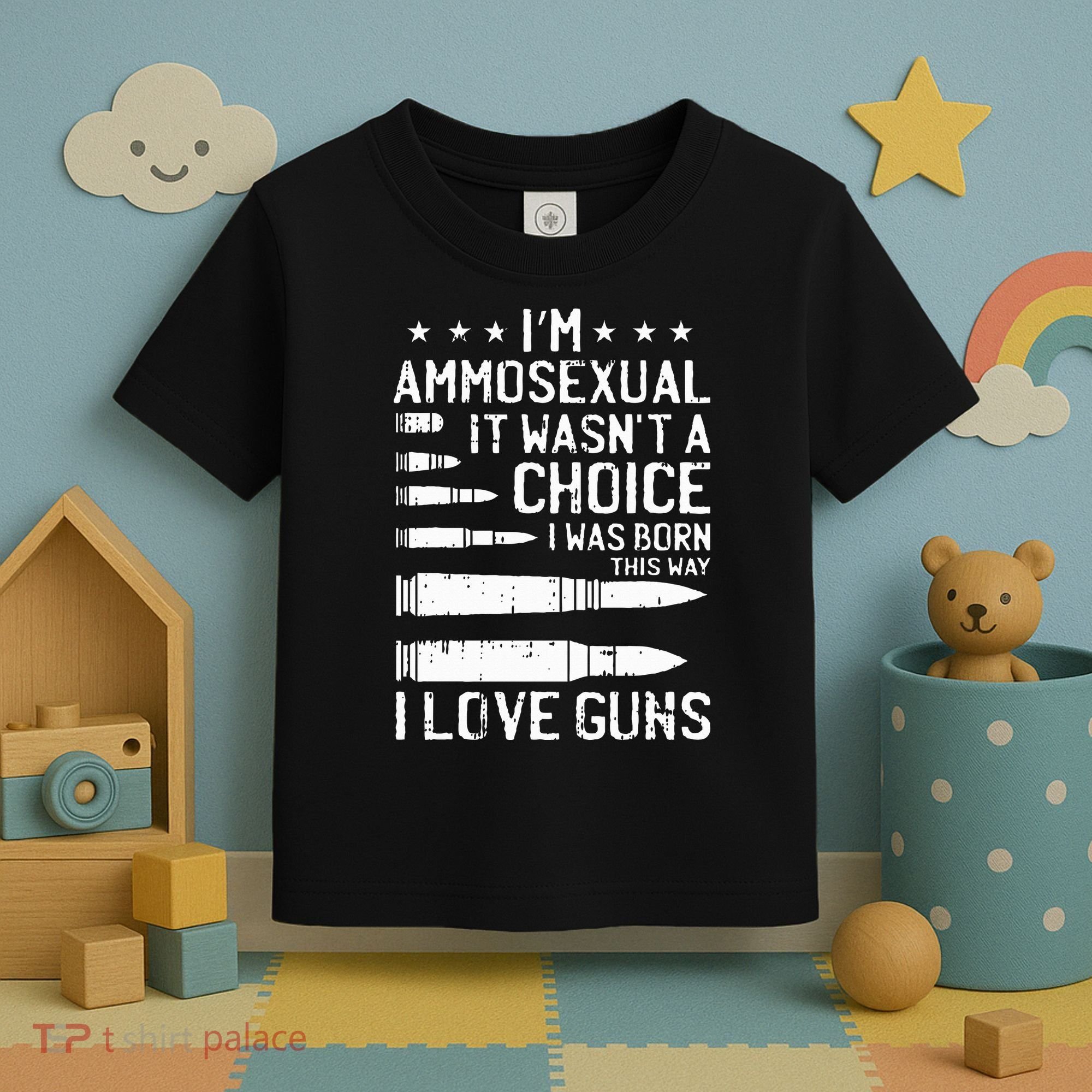 Ammosexual Bullets Love Pro Gun Lover Cool Enthusiast Gifts Toddler T-Shirt