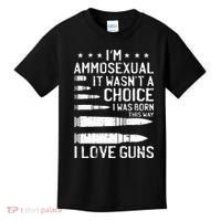 Ammosexual Bullets Love Pro Gun Lover Cool Enthusiast Gifts Kids T-Shirt thumb 0