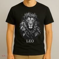 August Birthday Leo Lion Pride Graphic Zodiac T-Shirt thumb 3