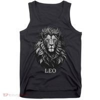 August Birthday Leo Lion Pride Graphic Zodiac Tank Top thumb 0