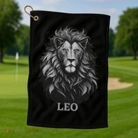 August Birthday Leo Lion Pride Graphic Zodiac Golf Towel thumb 1