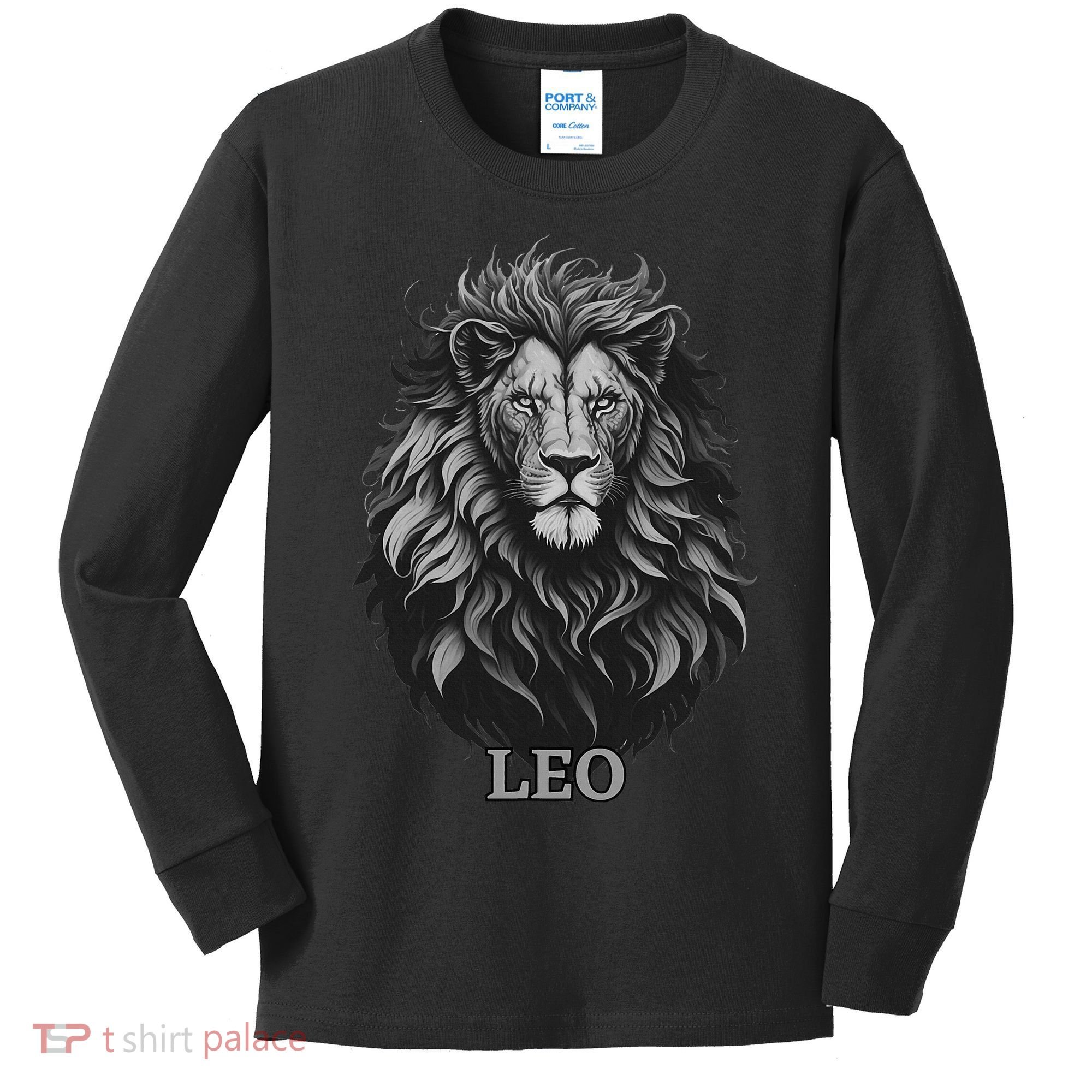 August Birthday Leo Lion Pride Graphic Zodiac Kids Long Sleeve Shirt