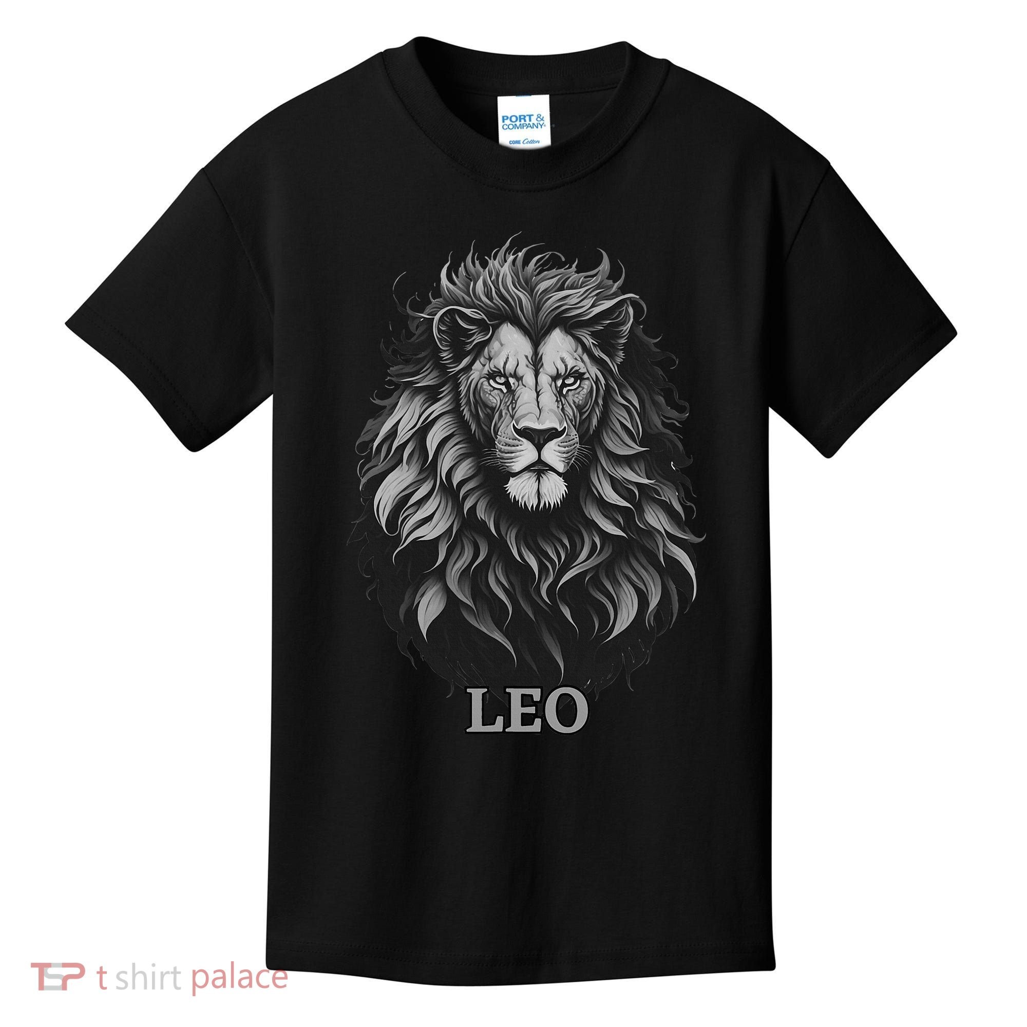 August Birthday Leo Lion Pride Graphic Zodiac Kids T-Shirt