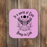 Always Be Lilith Pagan Goddess Never Eve Occult Witchy Coaster thumb 0