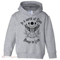 Always Be Lilith Pagan Goddess Never Eve Occult Witchy Toddler Hoodie thumb 0
