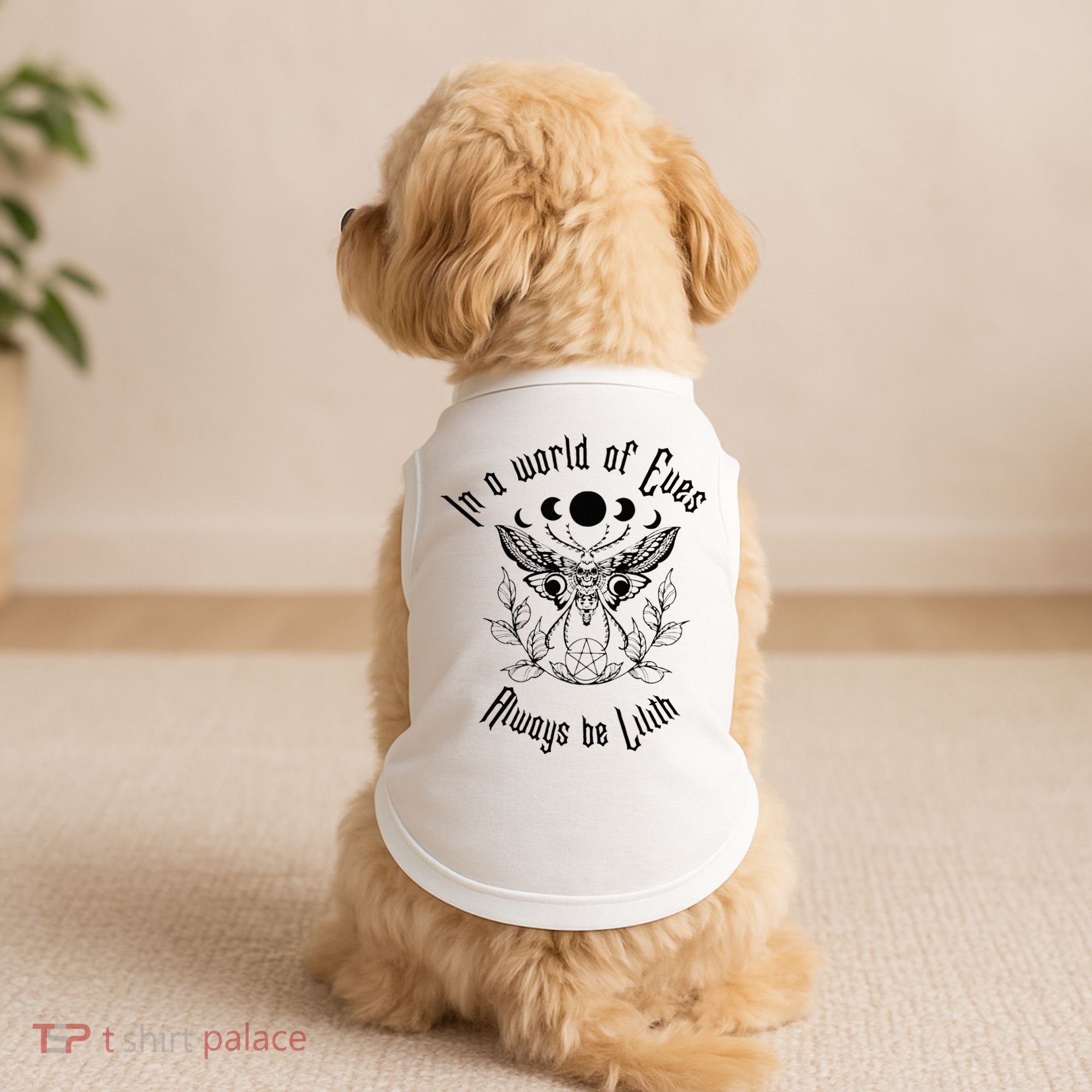 Always Be Lilith Pagan Goddess Never Eve Occult Witchy Doggie Tank