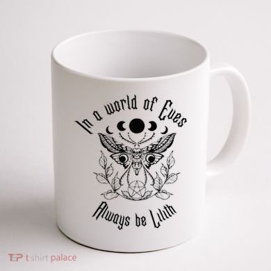 Always Be Lilith Pagan Goddess Never Eve Occult Witchy Coffee Mug back