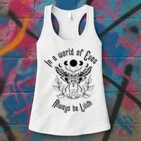 Always Be Lilith Pagan Goddess Never Eve Occult Witchy Women's Tank Top thumb 3