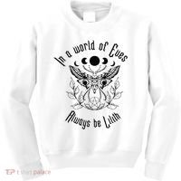 Always Be Lilith Pagan Goddess Never Eve Occult Witchy Kids Sweatshirt thumb 0