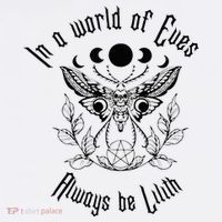 Always Be Lilith Pagan Goddess Never Eve Occult Witchy Kids Sweatshirt thumb 2