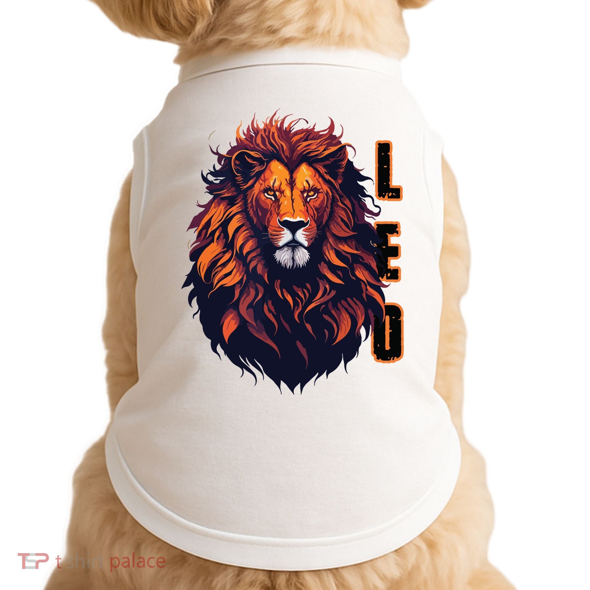August Birthday Leo Lion Pride Graphic Zodiac Doggie Tank