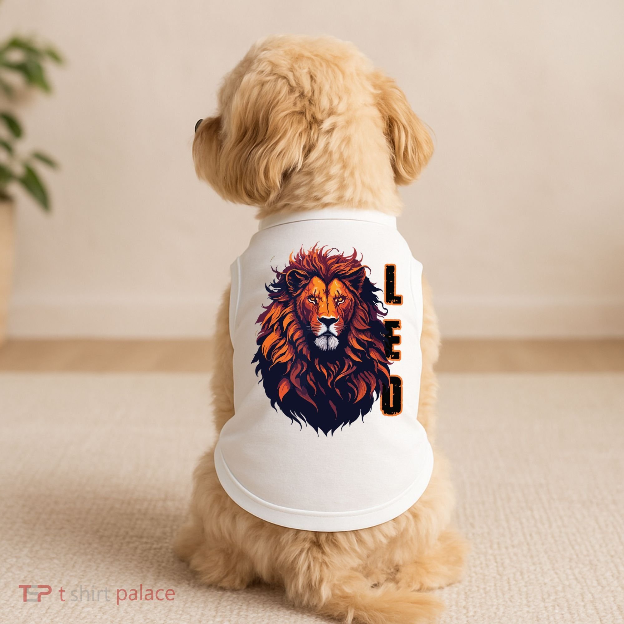August Birthday Leo Lion Pride Graphic Zodiac Doggie Tank