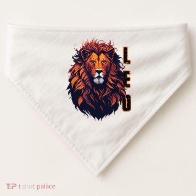 August Birthday Leo Lion Pride Graphic Zodiac USA-Made Doggie Bandana