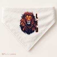 August Birthday Leo Lion Pride Graphic Zodiac USA-Made Doggie Bandana thumb 0