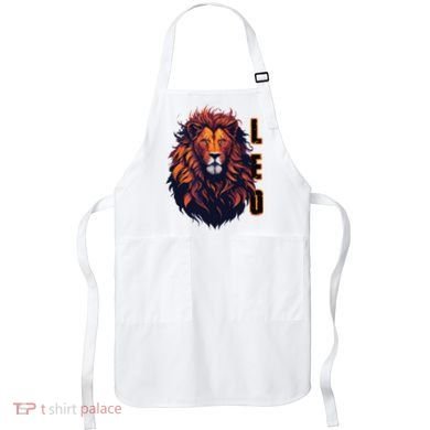August Birthday Leo Lion Pride Graphic Zodiac Apron