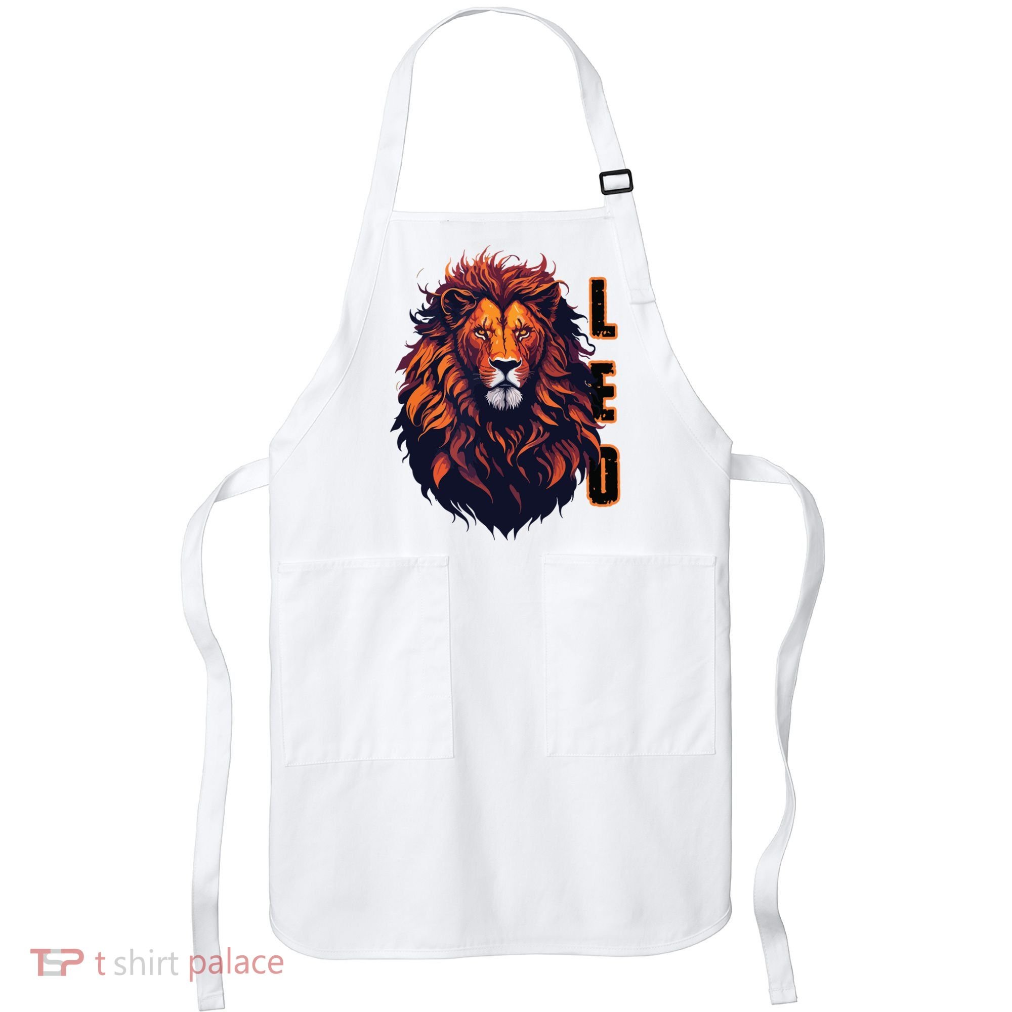 August Birthday Leo Lion Pride Graphic Zodiac Apron