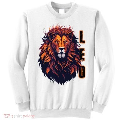 August Birthday Leo Lion Pride Graphic Zodiac Sweatshirt