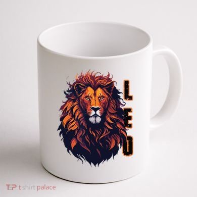 August Birthday Leo Lion Pride Graphic Zodiac Coffee Mug back
